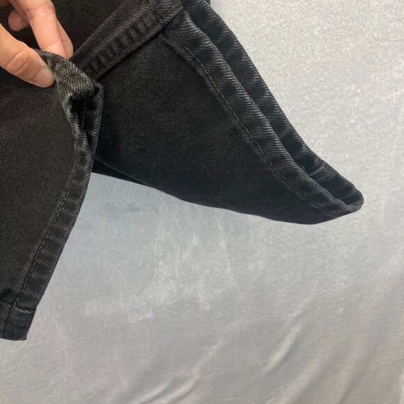 Levis 505 Straight Fit Jeans Mens 31x30 Black Dark Wash Denim Classic - Picture 5 of 16